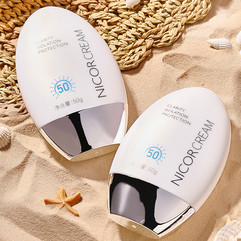 Popular sunscreen 50ml cream Nicor protective cream high-power isolation drying female military training genuine goods wholesale delivery