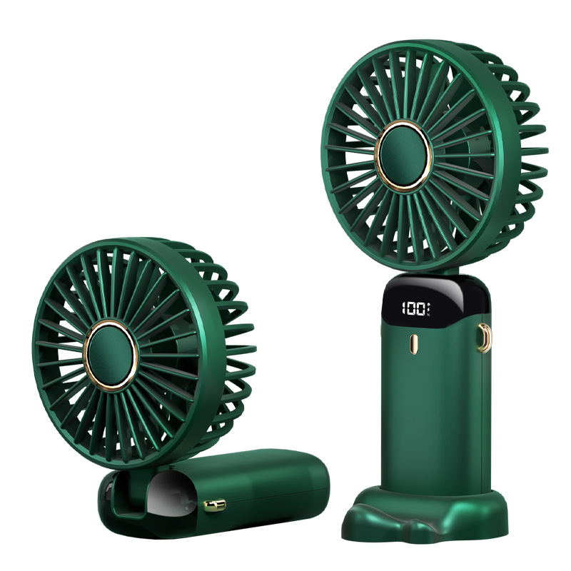 2024 new usb handheld fan digital display folding aromatherapy desktop fan mini portable outdoor small fan