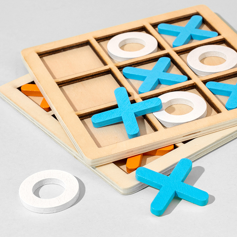 tic-tac-toe XO Sanchi Children's Fun Desktop Game Lianliankan Chess Kindergarten Primary School Parent-Child Educational Toys