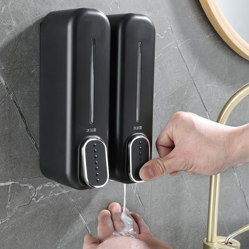 350ml capacity manual pressing soap dispenser hotel bathroom shampoo bath liquid box squeeze liquid dispenser