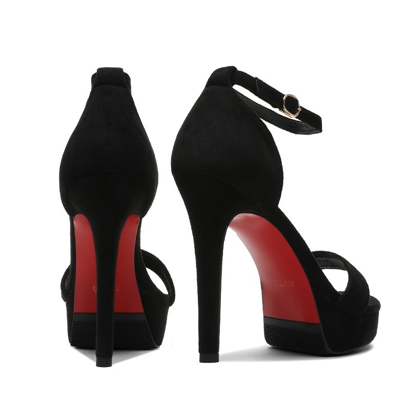 Item no 518-6 stiletto heel 12cm high heels waterproof platform fashion buckle sandals women 34-39 size