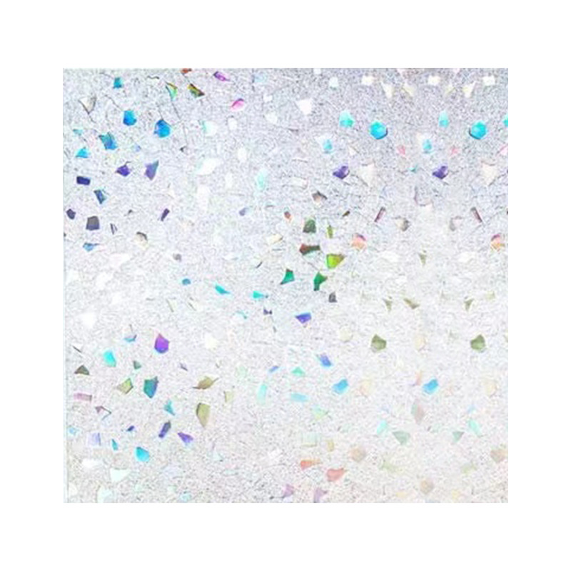 3D multicolored stone electrostatic window sticker transparent opaque glass film privacy anti-peep film decorative window film