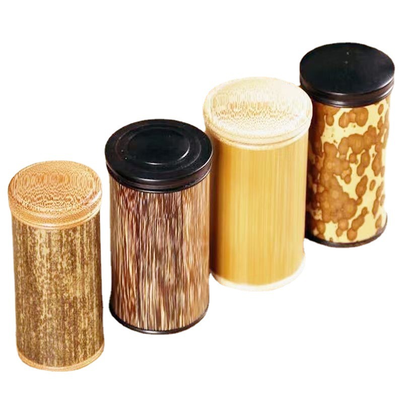 卸売り竹茶葉缶竹製茶葉筒携帯型竹製品香筒天然小竹筒茶道収|undefined