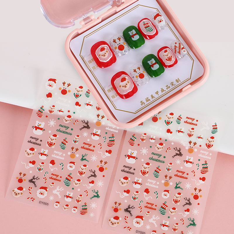 Nail art stickers Silver Moon stickers stars stickers cartoon stickers Christmas stickers wholesale