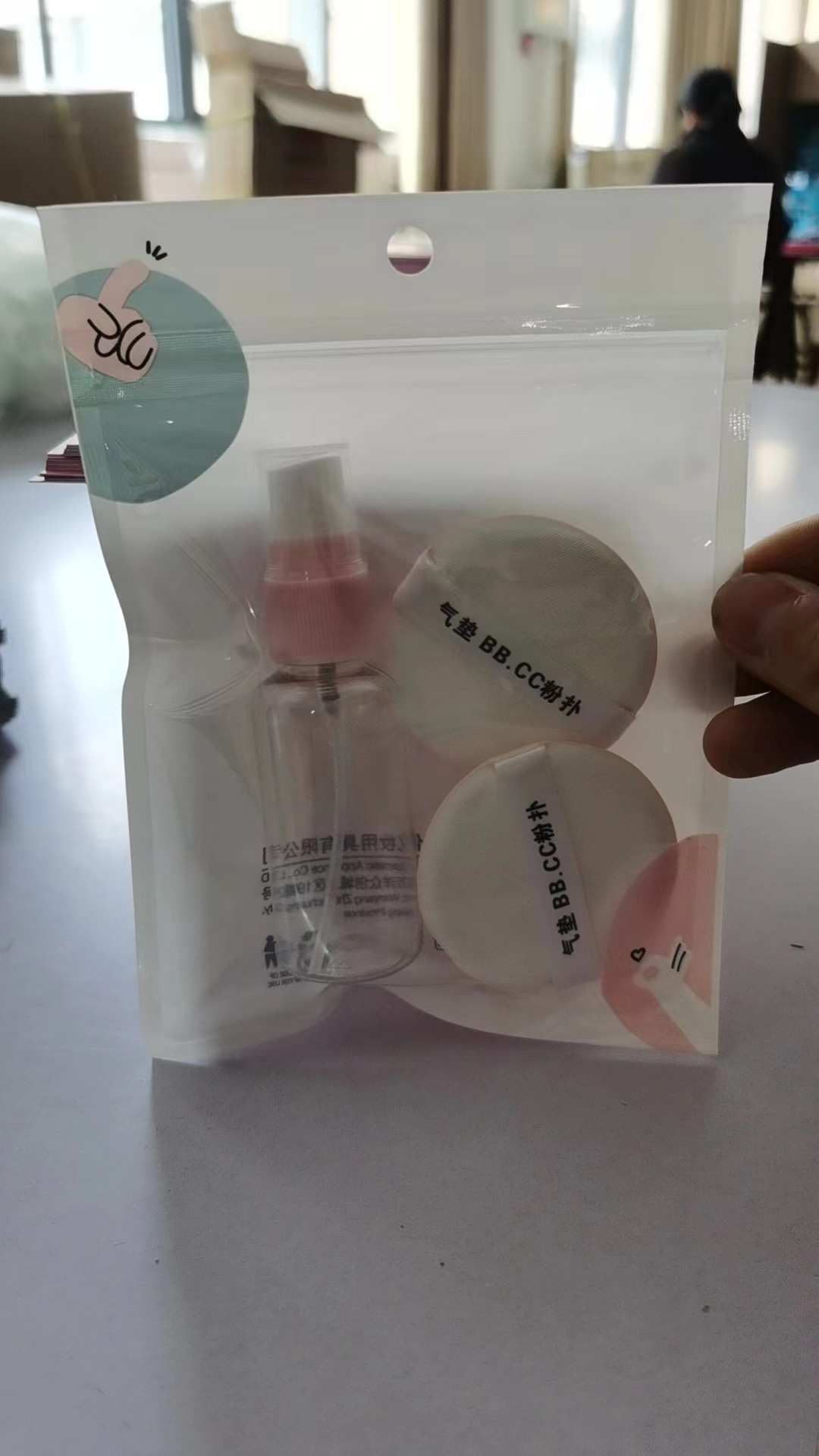 6 Pack Super Soft Powder Puff Bag Set Powder Puff Air Cushion Beauty Egg Mini Wet and Dry No Powder Makeup Tool