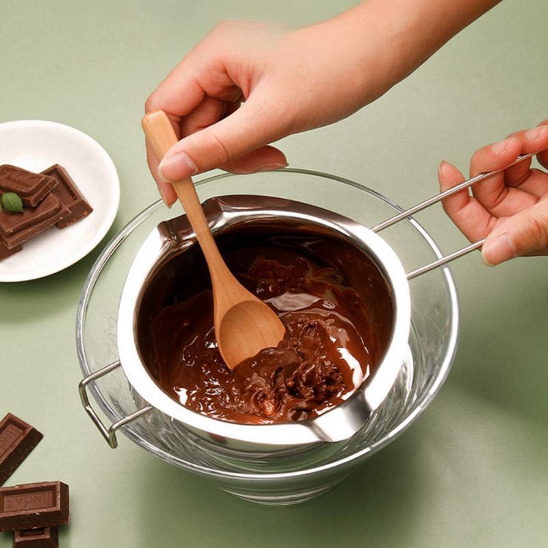 304 Stainless Steel Water-proof Heating Container Chocolate Melting Pot Butter Melting Pot Cheese Heating Pot Melting Bowl
