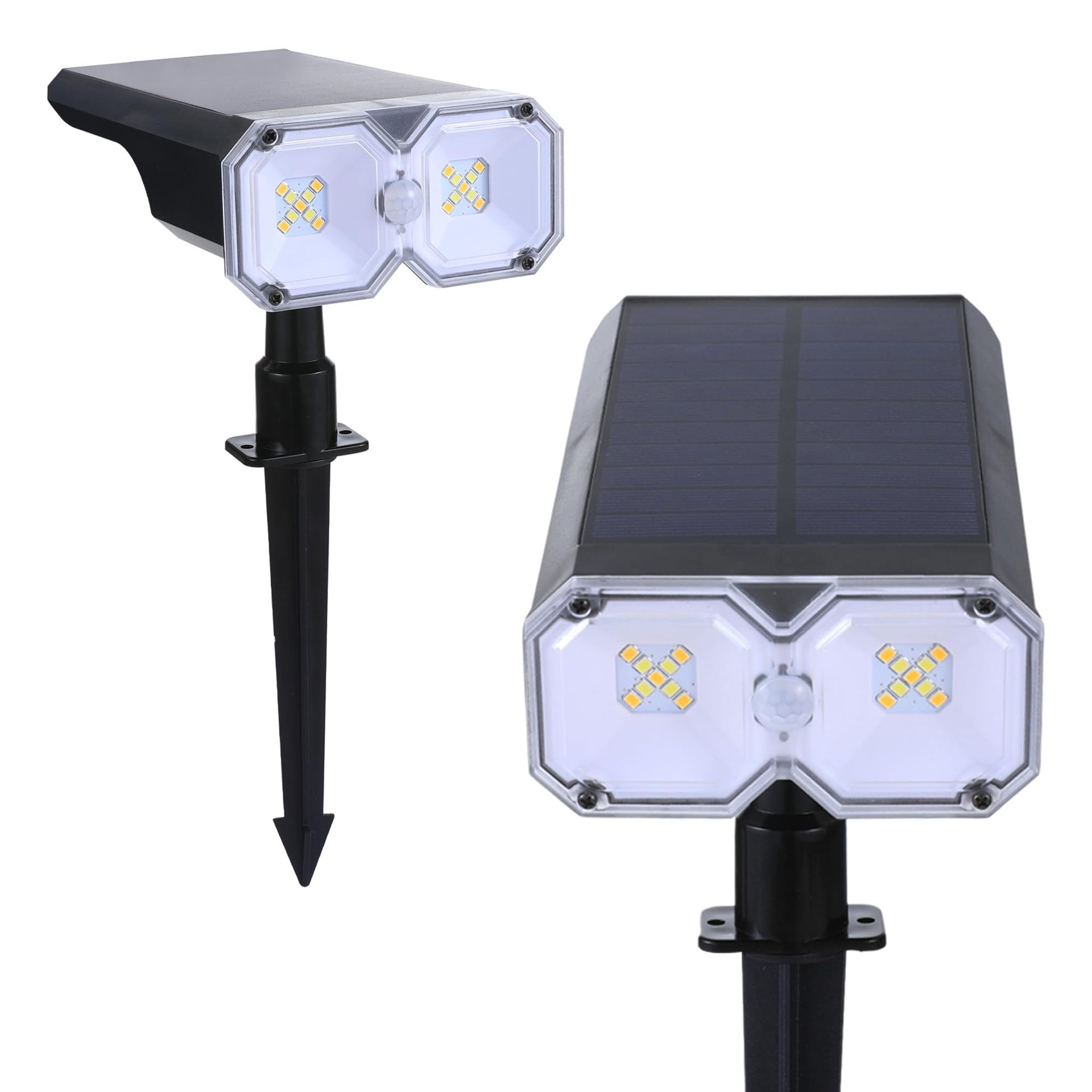 New solar induction ground lamp outdoor lawn lamp landscape garden lamp solar garden waterproof tree shooting lamp