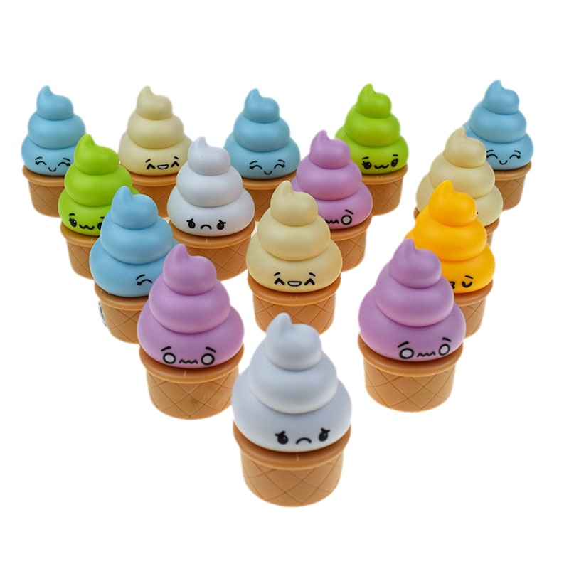 Creative food play mini will run ice cream back car twist egg novelty toy cone car