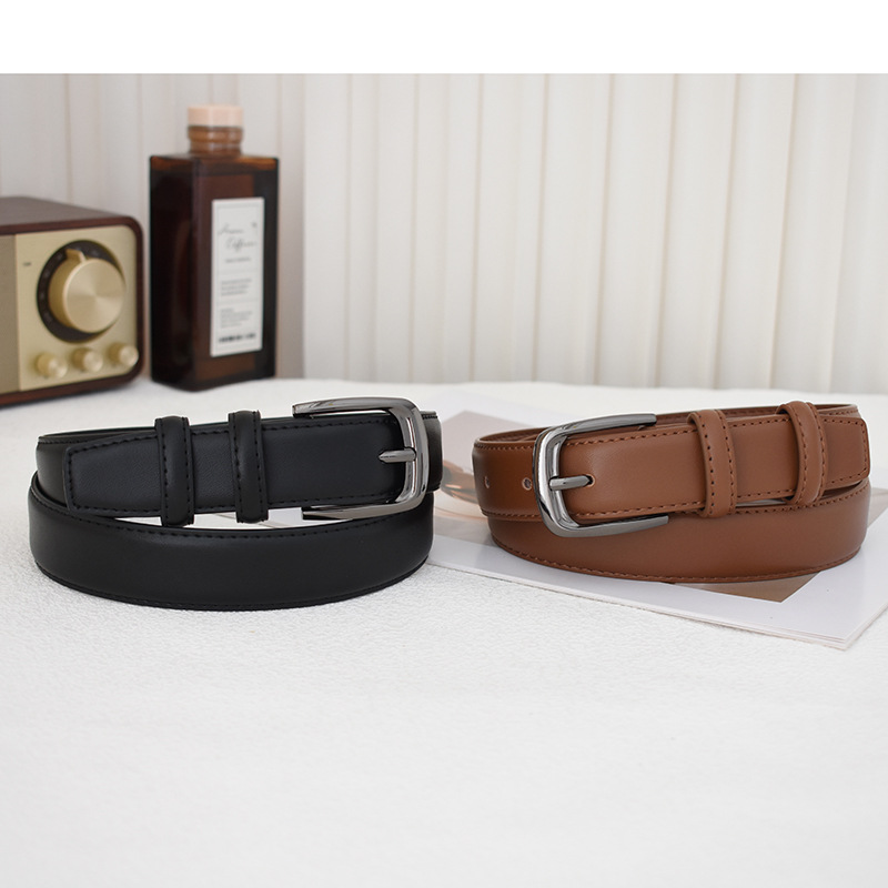 Belt men's casual black belt Women's retro pin buckle jeans pants belt student High sense pants belt fashion wholesale