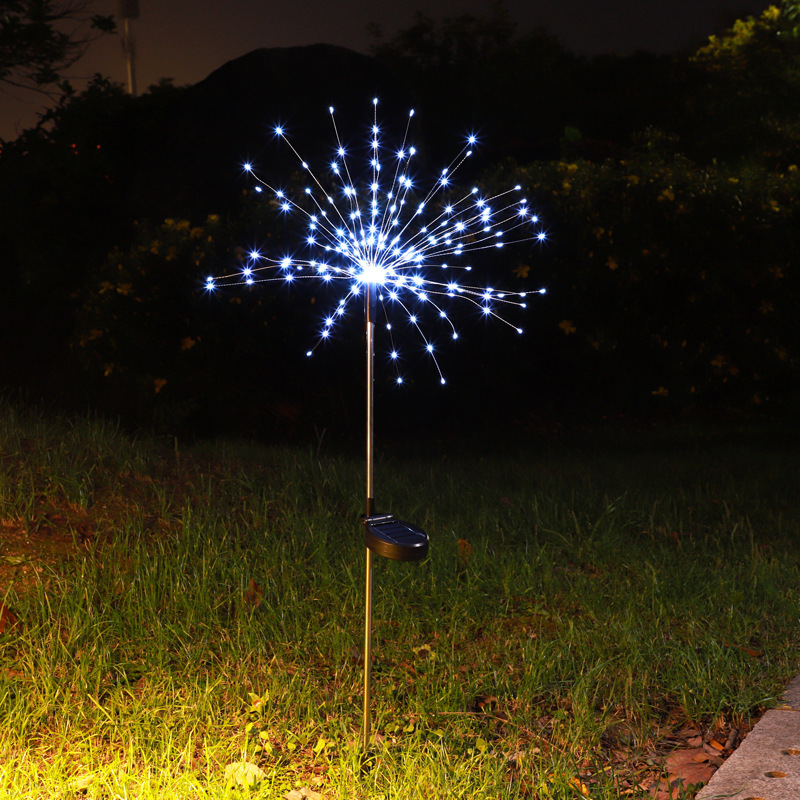 Led屋外防水ソーラー花火ランプ銅線ランプタンポポ満天星庭クリスマス装飾アンドロメダ|undefined