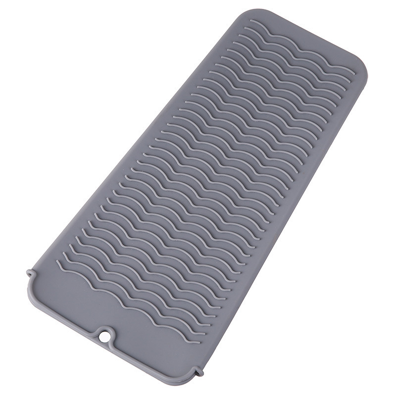 Manufacturers supply silicone curling rod heat insulation pad straight hair comb storage bag hair straightener anti-Perm pad portable electric coil clip