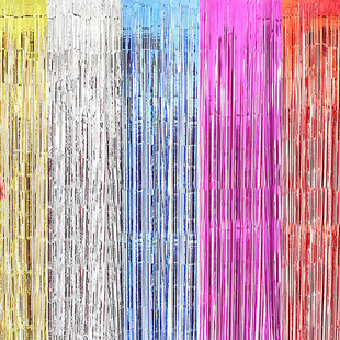 Cross-border manufacturers 2 meters rain curtain birthday party background wall decoration rain curtain tassel flower wholesale