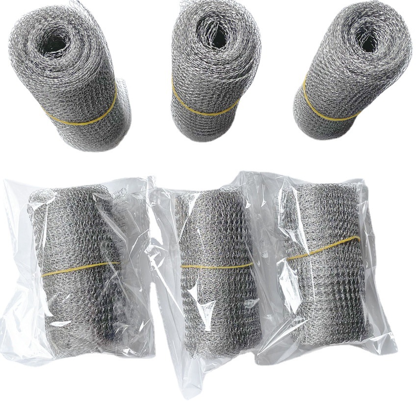 Anti-insect and anti-rodent protection plant root drain pipe filter woven stainless steel metal mesh tube bag net bag
