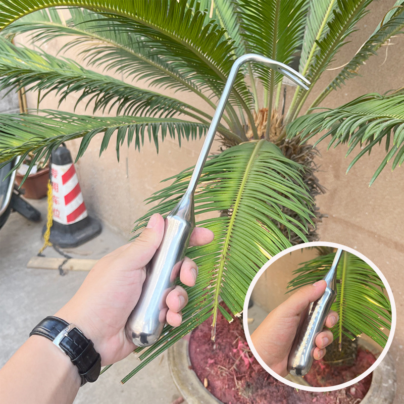 Horticultural weeding Hook Grass Pulling Device Flower Planting Household Aluminum Spade Small Shovel Wild Vegetable Stainless Steel Grass Digging Seedling Device