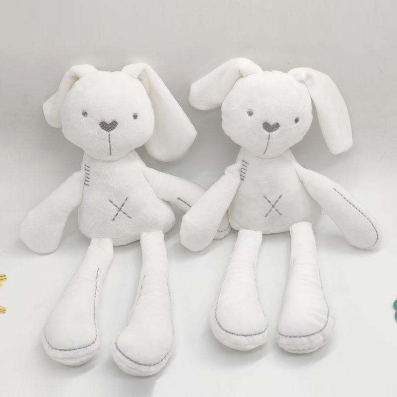 Baby soothing rabbit toy sleep soothing plush newborn rabbit doll cute creative big doll gift