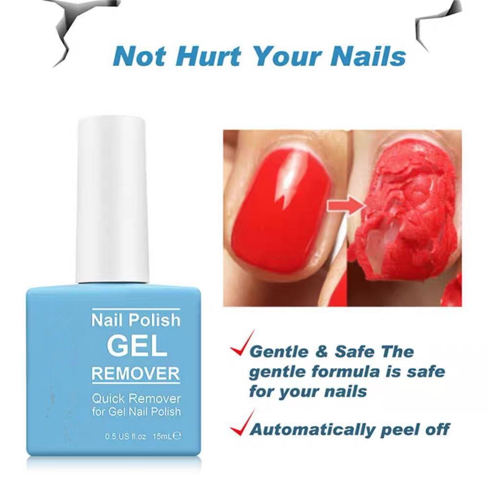 Lazy people can easily remove nail glue without hurting their hands. Nail polish glue nail art