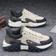 Cross-border men's shoes 2025 new Korean version of low-top running shoes trend non-slip thick-soled dad shoes breathable sports shoes