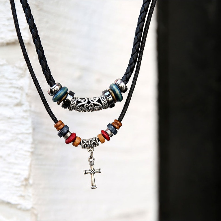 Anchor necklace men's student retro hipster pendant clavicle chain style couple jewelry gift