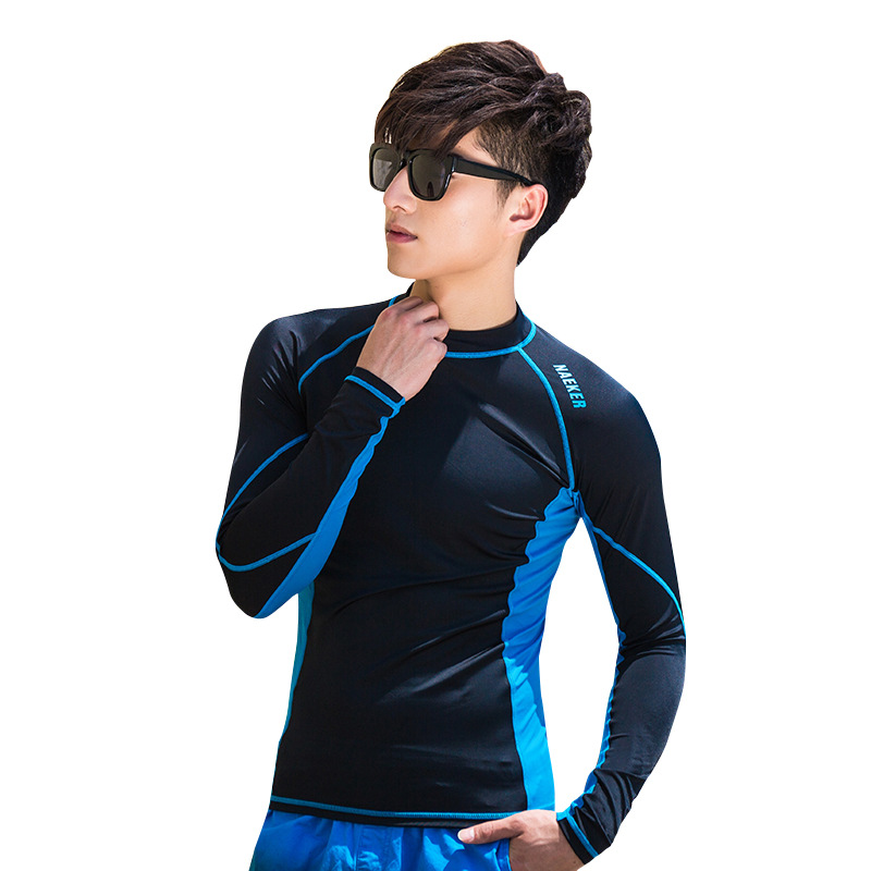 2023 Wetsuit Skill Training Men's Long-sleeved Swimsuit Surfing Sun Protection Suit Wet Suit Wetsuit Jellyfish Quick-drying Suit