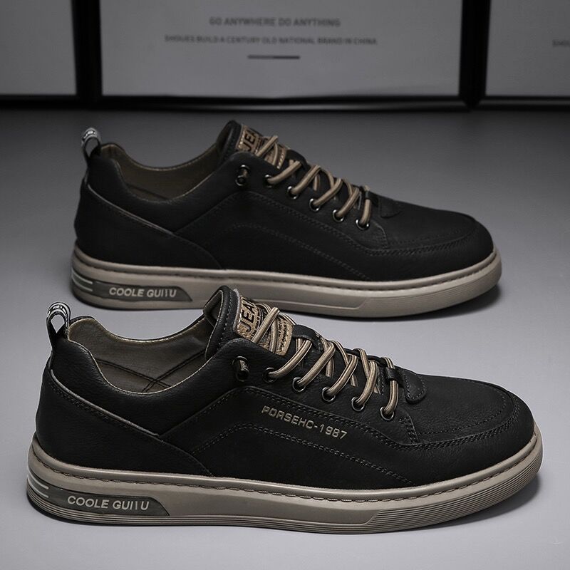 Men's Shoes Spring New Breathable White Shoes Trendy All-match Cloth Shoes Sports Casual Board Shoes Trendy Shoes for Male Students