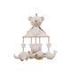 kakiblin organic cotton music bed Bell baby room decoration hanging umbrella bed pendant anti-squint hanging bedside bell