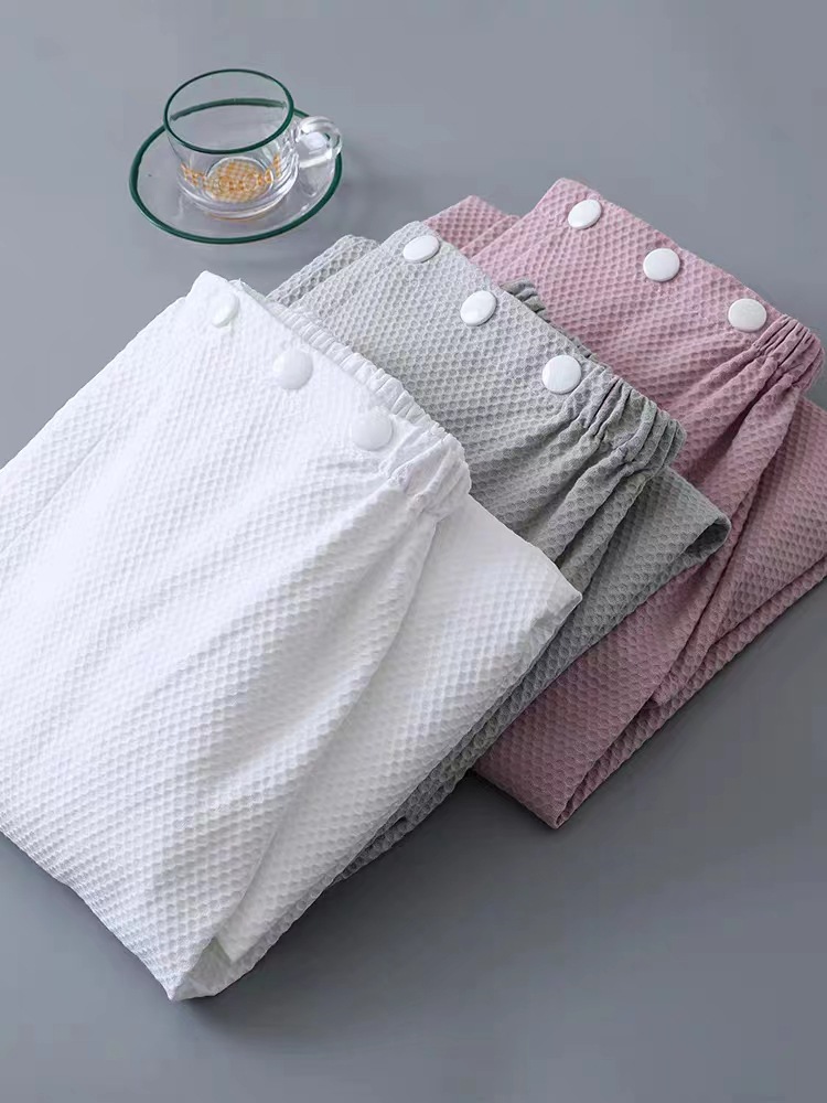 Cotton Bath Skirt Summer Thin Strapless Bath Towel Women's Cotton Wearable Bath Towel Beauty Salon Bath Skirt Embroidered Logo