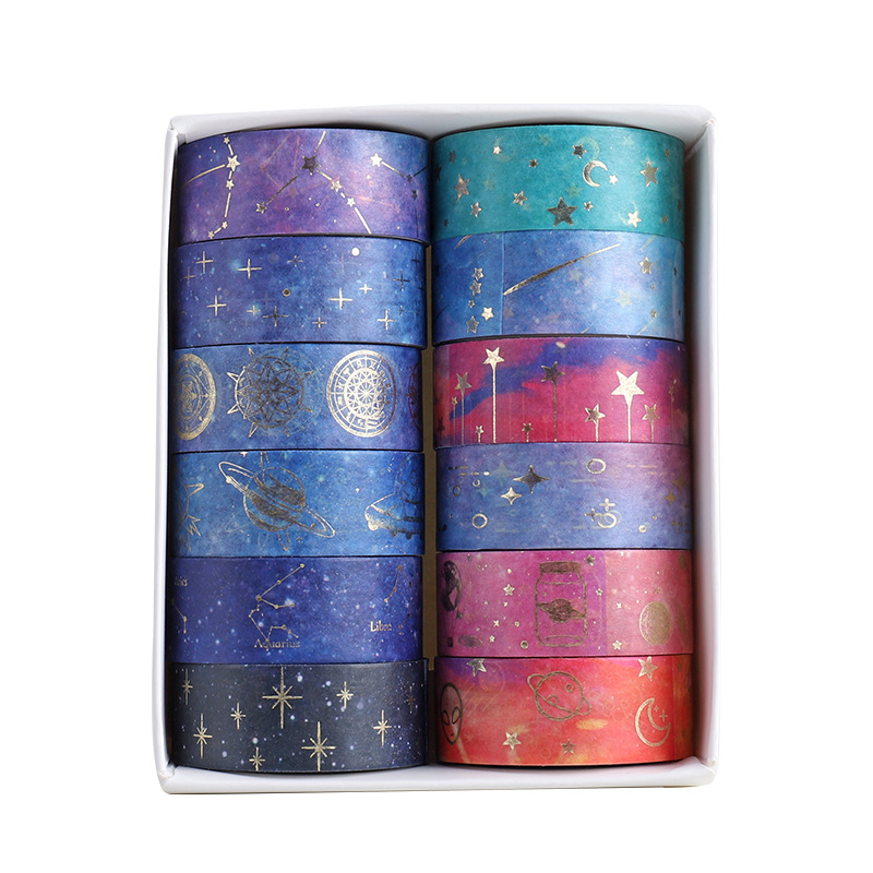 Yida Culture Cross-Border Star Series Бронзовая и бумажная лента DIY Декоративные наклейки для ручного счета Creative Life Small