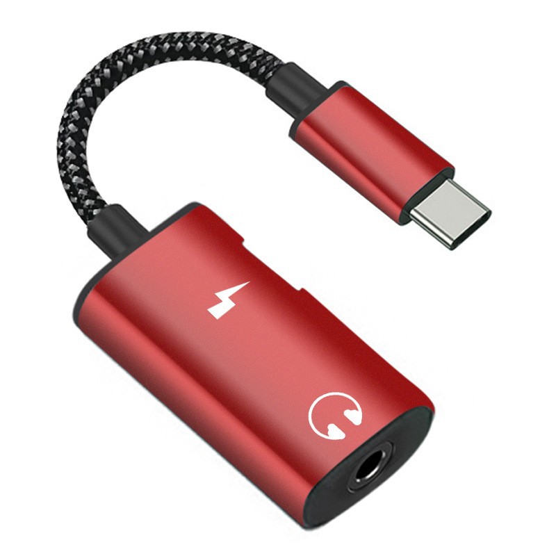For Huawei Samsung Mobile Phone type-c Headset Adapter Fast Charge Charging Call 2-in -1 Live Converter
