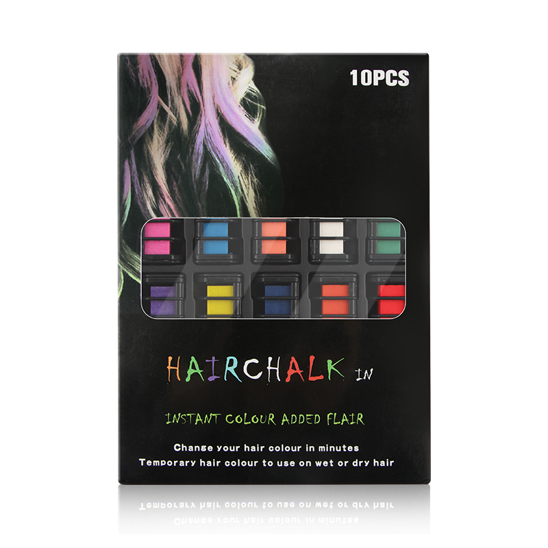 Cross-border Amazon specializes in colorful hair dye combs, disposable 10-color hair dye sticks, hair dye chalk, hair dye combs