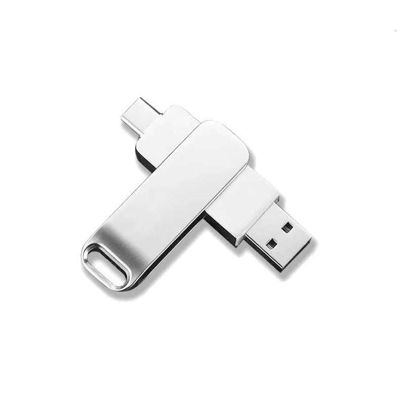 Металлический USB-накопитель с трансграничным расширением 2 ТБ большой емкости 3,0 компьютер двойного назначения USB-накопитель Мобильный телефон Тип-C USB-накопитель оптом 16T