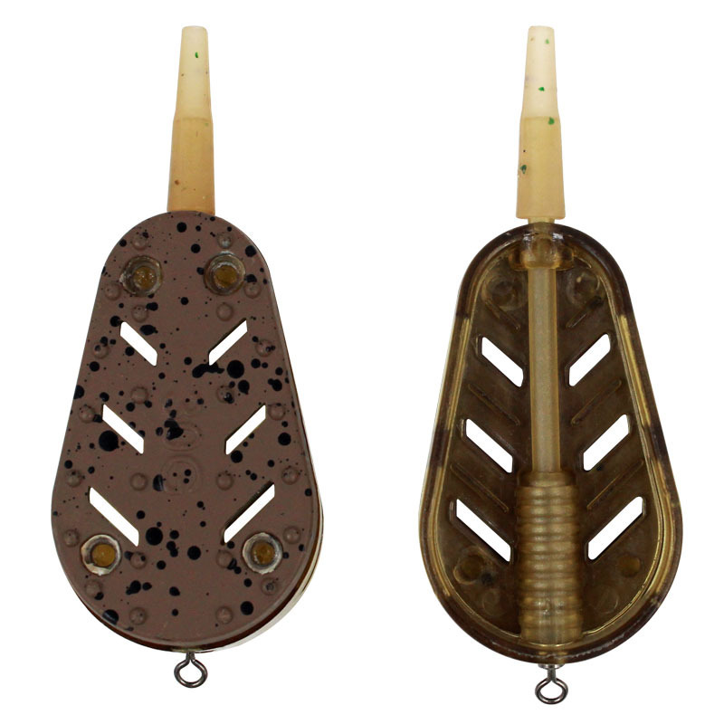 Qunuo European-style Feide Library Fishing Series Bait Holder Lead Pendant Explosive Hook Zinc Alloy Bait Holder HX-007 with Bait