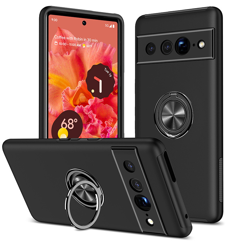 Suitable for Google Pixel 7Pro Frosted Ring Drop-resistant Phone Case Pixel 9A Hidden Gods Ring Protective Cover
