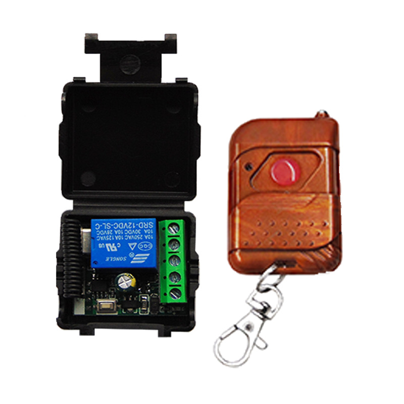 12V single channel wireless remote control switch small suitcase controller access control lamp electric control lock electric control door remote control switch