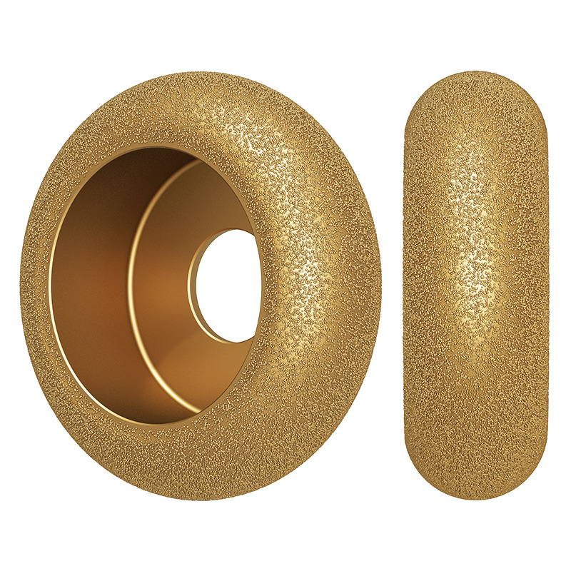 Stone Edge Grinding Wheel French Edge Granite Marble Tile Trim Grinding Wheel Brazed Diamond Angle Mill Grinding Sheet