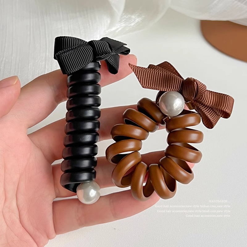 Telephone Line Hair Ring Women's 2023 New Style Hair Rope Japanese Style Hair Weaver High Elastic Durable Hair Strap Hair Accessories