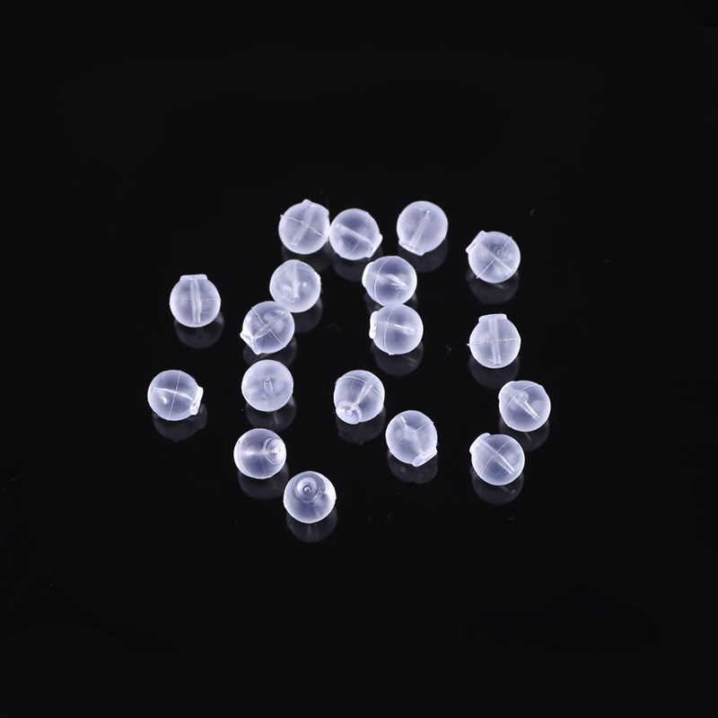 Jewelry Earrings Accessories Plastic Transparent Round Ear Plug Anti-drop Earring Plug