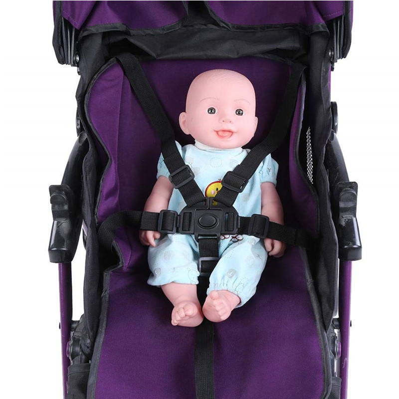Stroller five-point safety belt children's stroller 5-point strap baby dining chair bicycle seat safety belt