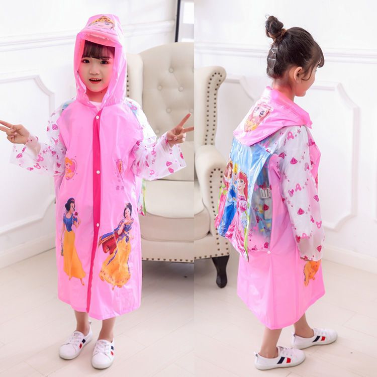 Kindergarten Children's Raincoat Boys and Girls Long Raincoat Poncho Primary School Students 2-3-6-10 Years Old Boys and Girls Raincoat