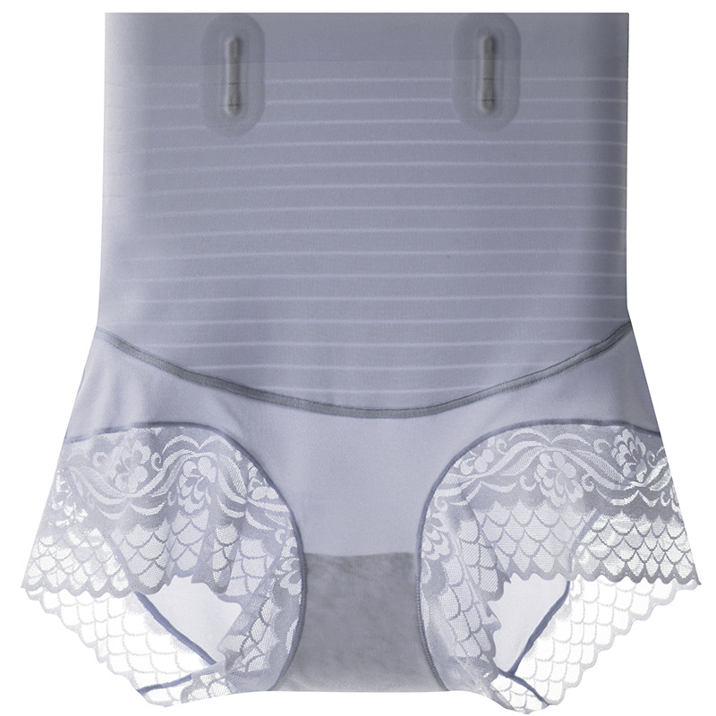 Seamless Cloud feeling mid-high waist lace body shaping underwear women's belly shaping hip lifting ultra-thin breathable shaping belly shaping pants