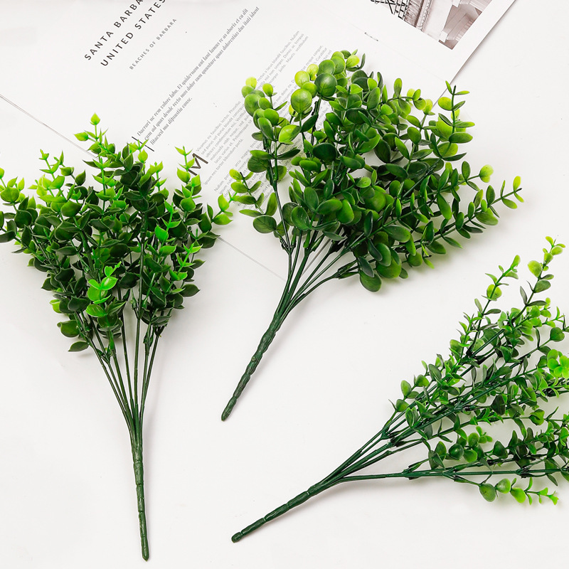 Simulation eucalyptus plastic flower potted living room put bunch of aquatic plants fake flowers fake flowers green simulation plant Lysimachia