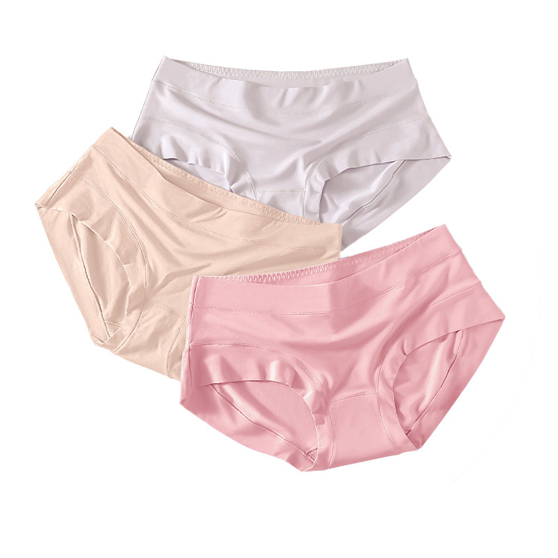 Modal women's underwear women's cotton crotch antibacterial seamless low waist plus size breathable comfortable briefs manufacturer