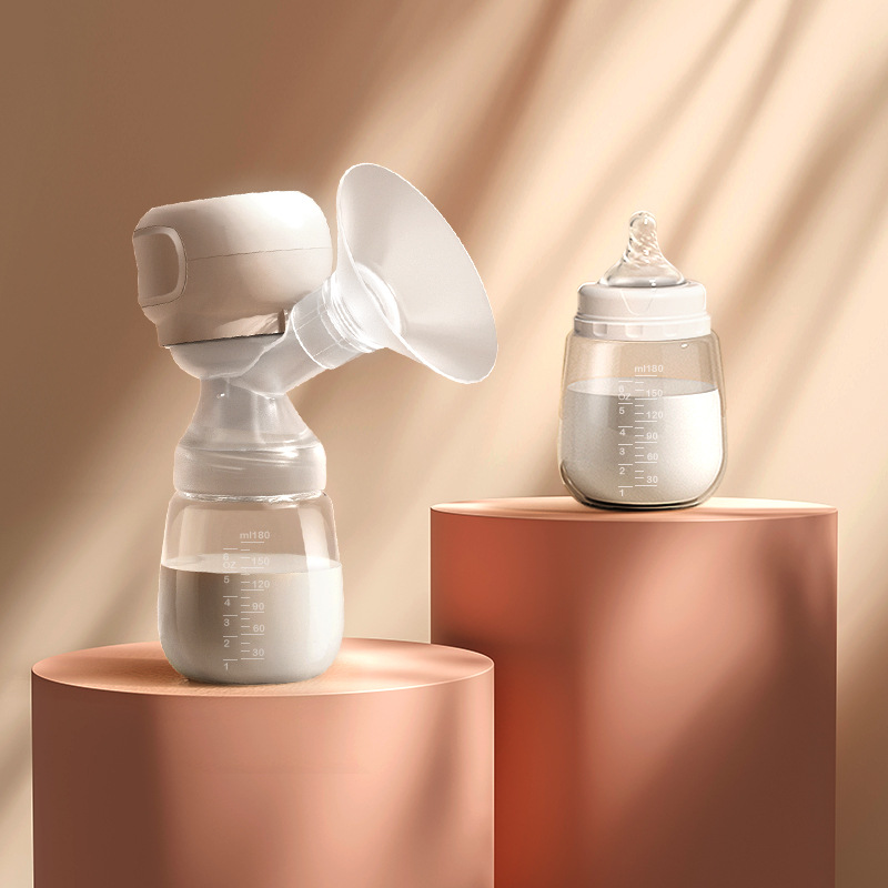 Cross-border electric breast pump integrated breast pump milking breast pump portable silent touch button breast pump