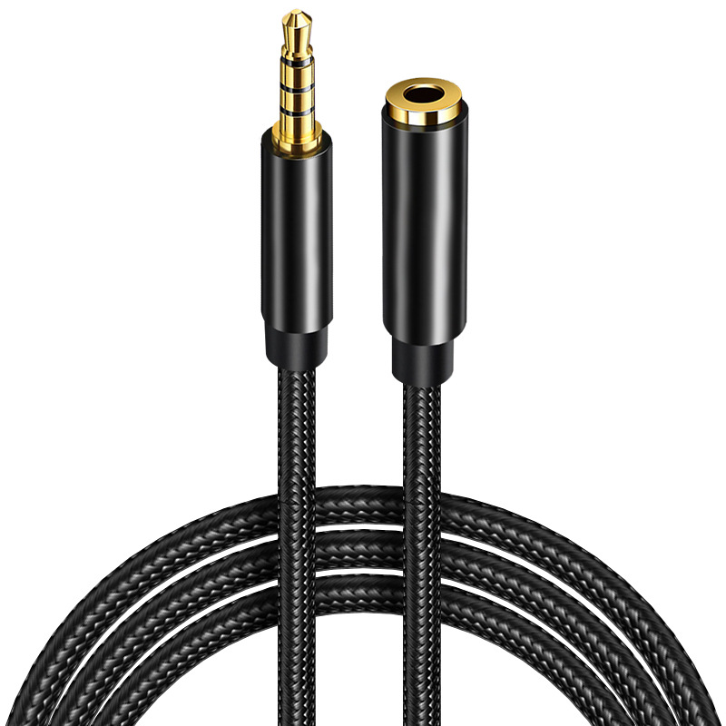 Extension Cord Audio Extension Cord Mobile Phone Computer Audio Connection Cable aux Plug 3.5mm Hole Adapter Cable Male to Female