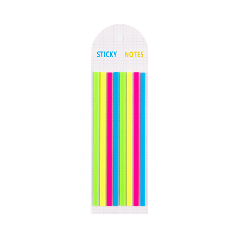 PET Extremely Long Strip Solid Color Index Post-it Notes Student Transparent Color Stroke Key N-Times Sticking Color Notes