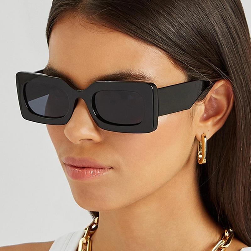 Jelly color small square sunglasses new cross-border European and American ins sunglasses Net popular concave shape trendy sunglasses