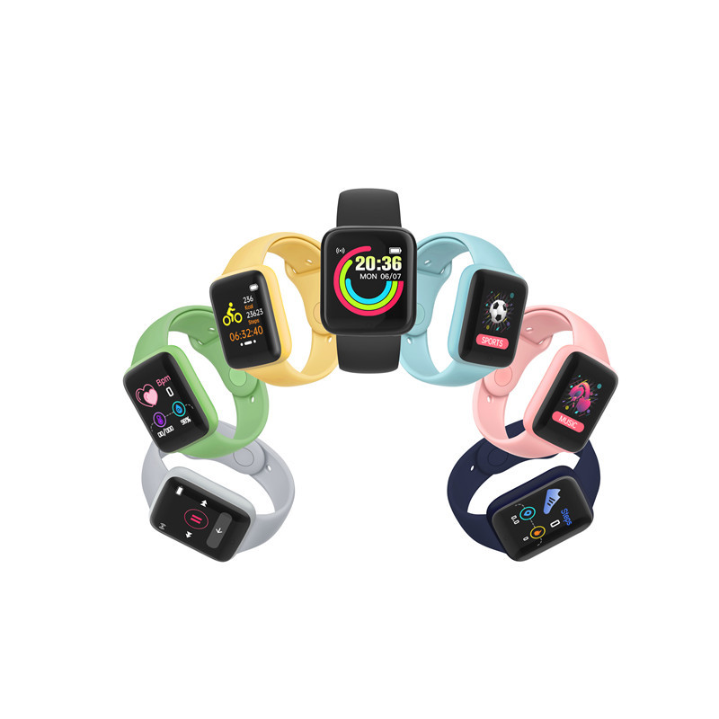 Y68 Smart Watch Heart Rate Blood Oxygen Blood Pressure Sleep Information Reminds D20s Smart Watch Bracelet Cross-border Explosions