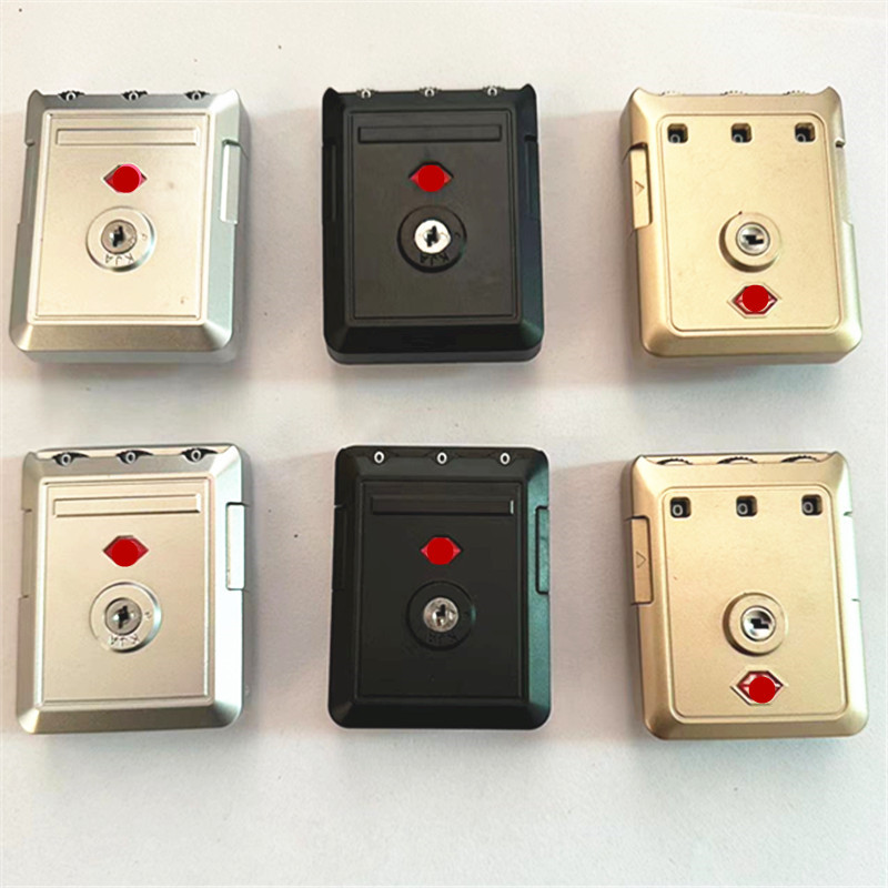 Trolley case accessories lock repair small flat frame customs combination lock gold lock replacement luggage lock buckle parts