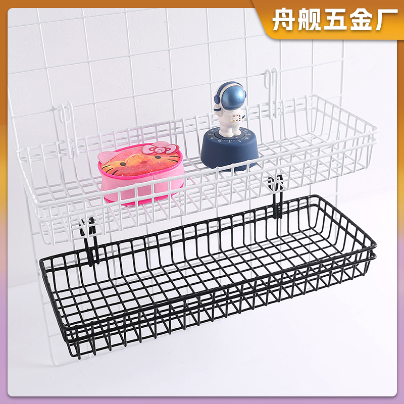 Hanging basket photo wall decoration iron frame barbed wire girl wall ins Internet celebrity dormitory hemp rope clip hanging seamless nail