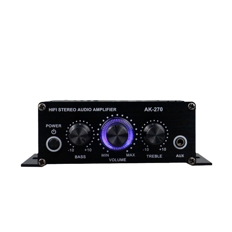 AK-270 power amplifier 12V cross-border e-commerce Amazon foreign trade Hot Mini amplifier
