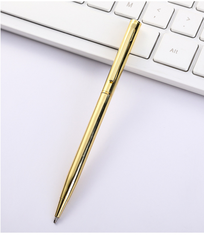 Xiao Xihua Simple Metal Ballpoint Pen Xiao Gaoshi Creative Business Advertising Gift Pen Electroplated Rotating Sign Pen